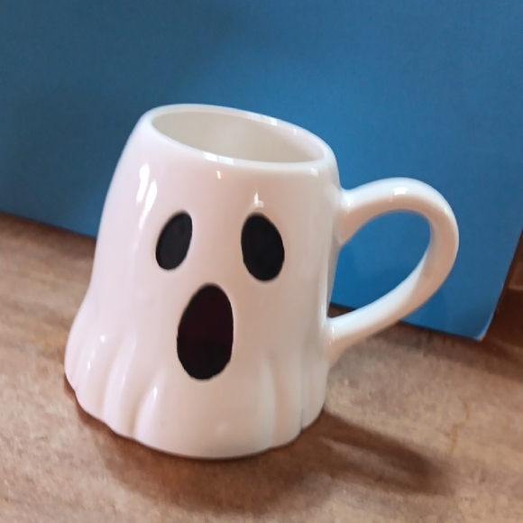 Crofton Other - White and Black Ghost Mug for Dining